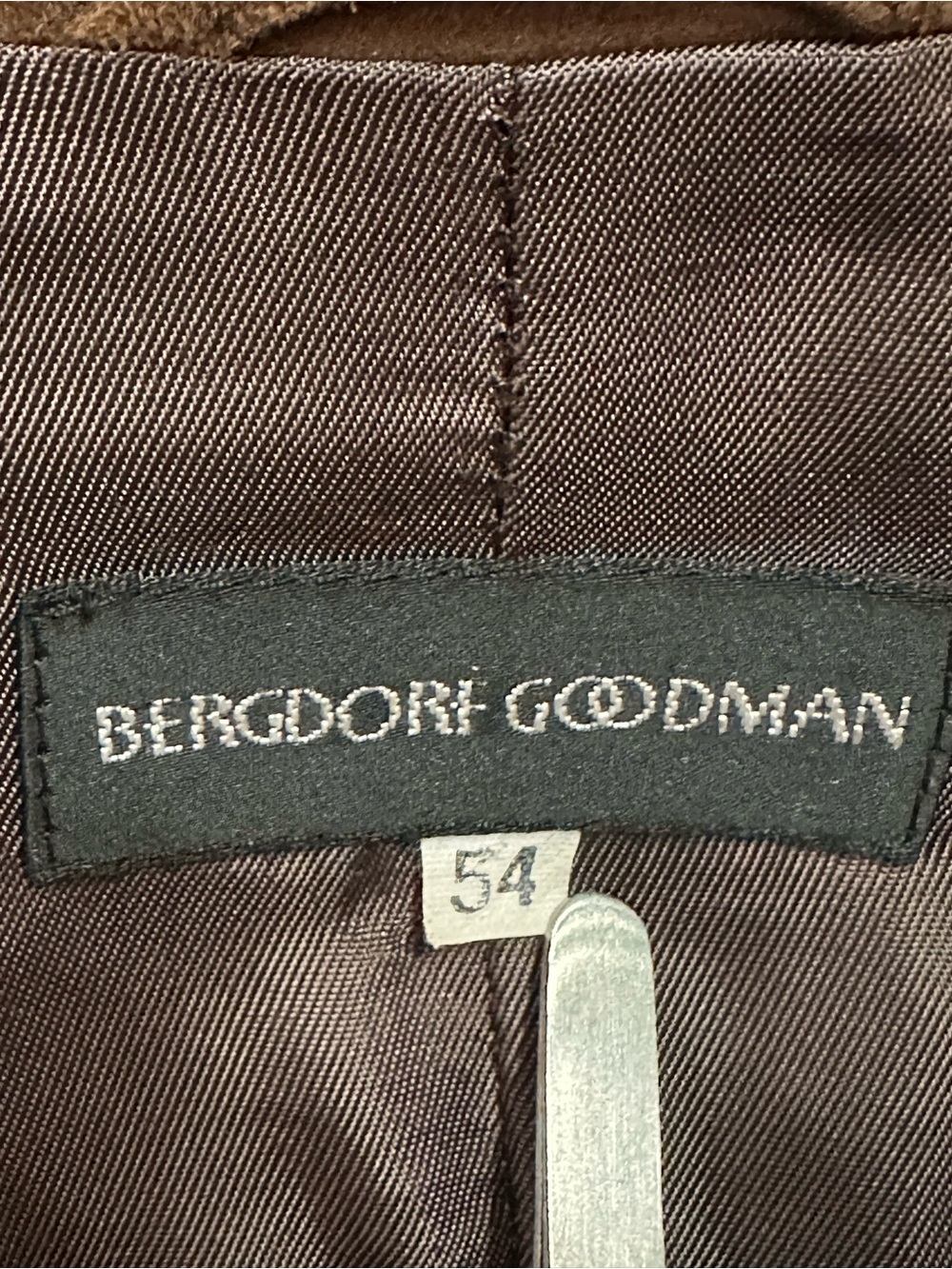Vintage Bergdorf Goodman Brown Lambskin Jacket - Picture 2 of 6